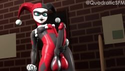 3d animated balls_under_clothes batman_(series) big_balls big_penis blue_eyes bodysuit cameltail clothing condom_suit dc dc_comics footwear futa_only futanari genitalwear handwear harley_quinn harley_quinn_(classic) harley_quinn_(multiversus) headwear holding_penis human latex latex_suit masturbation masturbation_through_clothing multiversus pale_skin penis_under_clothes quadraticsfm sfm small_breasts source_filmmaker stroking_penis tagme video white_skin