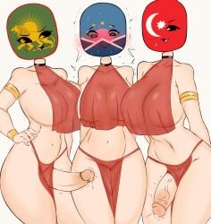 1girls 2022 2futas :3 before_sex big_breasts big_penis blush bracelets breasts clothed clothing countryhumans countryhumans_girl countryhumans_oc female flawsy futadom futanari humanoid humanoid_penis light_skin loincloth mostly_nude mughal_empire_(countryhumans) muslim nervous_face nervous_smile oc_(countryhumans) original_character ottoman ottoman_empire ottoman_empire_(countryhumans) partially_clothed penis precum precum_drip short_dress standing sweat sweating thick_thighs turkish twitch_lines uncensored veiny_penis wide_hips yuesheng_(countryhumans)