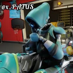 big_penis black_penis fortnite fortnite:_battle_royale fortnite:_save_the_world paizuri ray_(fortnite) robot robot_girl soypatu_nsfw titjob zyg_(fortnite)