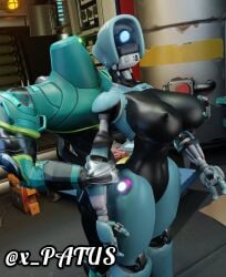 ass black_penis fortnite fortnite:_battle_royale fortnite:_save_the_world ray_(fortnite) robot robot_girl soypatu_nsfw thick_thighs zyg_(fortnite)