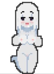 color colored game_sprite ghost ghost_girl kamuo levitation original_character pixel_art tagme