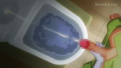 animated animated_gif assisted_pee assisted_peeing censored gif mosaic_censoring nurse nurse_uniform peeing penis sakusei_byoutou_the_animation spanish_text tachibana-chan toilet toilet_use urinating_male urination urine_stream