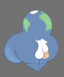 1boy 2025 ass ass_bigger_than_head ass_bigger_than_planet background ball balls big big_ass big_balls big_butt big_penis big_thighs blue blue_body blur body earth earth_(planet) earth_(solarballs) edit fat floor gray_background green_floor head looking_at_viewer male male_only penis planet sex skin solarballs sonkid450 space thighs water white white_floor