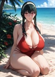 1girls 2d ai_generated ass beach big_ass big_breasts black_hair breasts cleavage curvaceous curvaceous_female curvaceous_figure curvy curvy_figure female high_quality hourglass_figure huge_breasts inviting_to_sex large_breasts light-skin light-skinned_female lips long_hair mature mature_female mature_woman milf milf-master mommy outdoors outside pale-skin pale-skinned_female posing red_eyes sagging_breasts seductive seductive_look sexy_pose sidelocks spy_x_family stable_diffusion swimsuit swimwear tagmeo thick_ass thick_butt thick_thighs thighs voluptuous voluptuous_female wide_hips yor_briar yor_forger