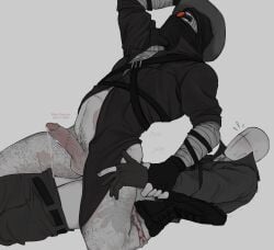 2boys bandage bandages cock cowboy_hat cowgirl_position dubcon dubious_consent gay gay_anal gay_domination gay_sex half-dressed half_naked hank_j._wimbleton heart_underwear madness:_project_nexus madness_combat male male/male male_focus male_only male_penetrated male_penetrating male_penetrating_male penis_in_ass pink_tip power_bottom precum precum_drip precum_string riding_penis scar scars scars_on_penis sheriff sheriff_(madness_combat) stitches waxxeddoghouse wet_penis