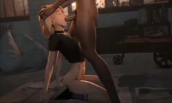 animated blowjob dark-skinned_male froggysfm gwen_stacy marvel miles_morales tagme video
