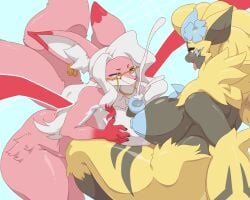 anthro aurora_(nbanoob) big_ass big_breasts big_penis breasts bubble_butt cleavage female furry futanari huge_ass huge_breasts huge_cock intersex juzzt5 nipples penis pokemon pokemon_(species) tagme thick_thighs wide_hips zeraora