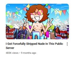 1girls accurate_art_style accurate_body_type embarrassed embarrassed_nude_female female female_only humiliation nude nude_female peace_sign pose public_humiliation public_nudity real_person smile_at_viewer squiddo_(mcyt) stripped stripped_naked youtube youtube_avatar youtuber youtuber_girl youtuber_sona