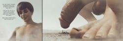 3d 3d_(artwork) big_cock big_dick big_penis bigger_male bigiolax city cityscape cock colored_hair comic_strip dominant_male extreme_size_difference feet femboy foot_fetish giant giant_femboy giant_male giga_giant macro minigirl naked naked_male smaller_female teasing toes