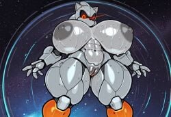 1girls abs ai_generated athletic athletic_female athletic_robot black_sclera breasts breasts_apart breasts_bigger_than_head exposed_breasts exposed_pussy fully_nude genderbent genderswap_(mtf) glowing_eye glowing_eyes gray_nipples huge_breasts illustrious_(stable_diffusion) large_areolae mecha_sonic mecha_sonic_mk._i mobian_robot more_at_source mtf_crossgender nude nude_female obscure_character orange_eyes orange_eyes_female red_eyes red_eyes_female robot robot_furry robot_girl robot_humanoid robot_joints rule_63 rule_63 solo solo_female solo_focus solo_robot sonic_(series) sonic_2 sonic_the_hedgehog_(series) sonic_the_hedgehog_2 space space_background sweat sweating sweaty sweaty_body sweaty_breasts tagme thick_thighs thighs_bigger_than_head