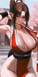 mai shiranui from fatal fury by lilianaa