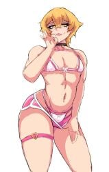 1boy blonde_hair limbus_company lingerie littleteze male project_moon sinclair_(limbus_company) tagme