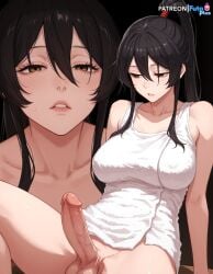 ai_generated anal balls big_breasts big_dick blush breasts cute dick futanari futaplus hentai jigokuraku multiple_views nude penis sexy shy spread_ass uncensored underwear yamada_asaemon_sagiri
