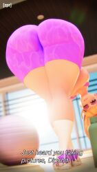 1girls 3d ass_focus blonde_hair huge_ass tagme zpr