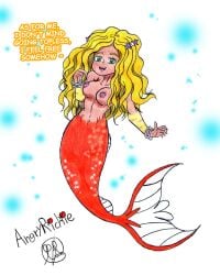 1girls 2020s 2024 5_fingers alternate_version_at_source alternate_version_available angryrichie blonde_eyebrows blonde_hair breasts clitoris emma_(h2o:mermaid_adventures) english_text eyebrows eyelashes female female_focus female_only glitter green_eyes h2o:mermaid_adventures hair_ornament jpeg large_nipples mermaid mermaid_only naked nipples nude open_eyes open_mouth page_2 post_transformation red_tail signature smile solo sparkles star_hair_ornament tail talking_to_viewer text topless underwater wristband