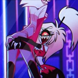 angel_dust_(hazbin_hotel) cherri_bomb_(hazbin_hotel) tagme