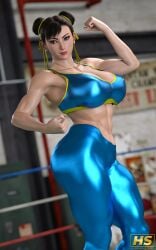 1girls 3d ass big_ass big_breasts breasts capcom chun-li female female_only hagiwara_studio mature_female milf muscular muscular_female solo straight_hair street_fighter street_fighter_6 tagme thick_thighs