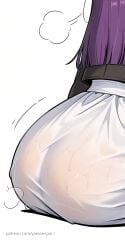 ai_generated ass ass_focus ass_pov asscheeks butt_focus close-up closeup fern_(sousou_no_frieren) from_behind from_side musk musk_clouds musk_fetish musky musky_butt pov_ass purple_hair see-through see-through_clothes see-through_clothing see-through_dress solo solo_female solo_focus sousou_no_frieren sweat sweatdrop sweating sweaty sweaty_ass sweaty_body sweaty_butt wet wet_body wet_clothing yasosenpai