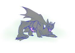 1boy athus dragon feral how_to_train_your_dragon male male_only penis scalie solo toothless wings