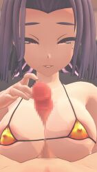 1boy 1boy1girl 1girls 3d 3d_animation animated areolae big_breasts bikini breast censored collarbone cum cum_on_breasts dominant_female ejaculation female female_focus hand_on_penis handjob kantai_collection large_penis light-skinned_female looking_at_viewer male male_pov mole mole_under_eye mp4 nubilia paizuri penis_between_breasts pov purple_hair ruined_orgasm short_hair smug smug_face sound swimsuit tagme tatsuta_(kantai_collection) video