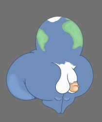 1boy 2025 ass ass_bigger_than_head ass_bigger_than_planet background ball balls big big_ass big_balls big_butt big_penis big_thighs blue blue_body body earth earth_(planet) earth_(solarballs) edit fat floor gray_background green_floor head looking_at_viewer male male_only penis planet sex skin solarballs sonkid450 space thighs water white white_floor