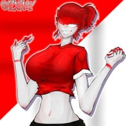 1girls breasts breasts_bigger_than_head clothed clothed_female clothing countryhumans countryhumans_girl female female_only huge_breasts indonesia indonesia_(countryhumans) indonesian long_fingernails long_hair sharp_claws sharp_teeth