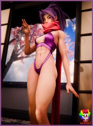 3d clothed clothed_female female leotard marvel marvel_comics marvel_rivals psylocke psylocke_(default) psylocke_(marvel_rivals) psylocke_(marvel_rivals)_(demon_days) sai_(marvel) slymyguy solo_female tagme
