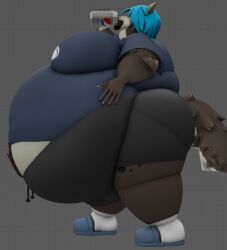 bbw big_ass big_breasts breasts bubble_butt furry huge_ass huge_breasts overweight queenofthekabuto ssbbw tagme thick_thighs wide_hips
