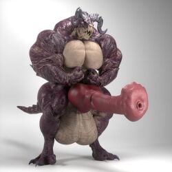 1:1 2025 3d_(artwork) animal_genitalia animal_penis anthro balls big_balls big_muscles big_penis black_claws black_horn claws deathclaw digital_media_(artwork) equine_genitalia equine_penis erection fallout flared_penis flexing genitals hi_res horn huge_balls huge_cock huge_muscles hyper hyper_balls hyper_genitalia hyper_muscles hyper_penis knot male medial_ring microsoft muscular muscular_male nude penis presenting presenting_penis red_body red_penis red_scales reptile scales scalie sequence simple_background snekkuu solo standing tan_balls tan_body tan_scales three-quarter_view urethra vleischak white_background
