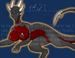 1girls annoying_watermark big_breasts black blue_eyes breasts cynder cynder-the-dragon dragon dragoness e621 fa female lying pussy red scalie solo spyro_the_dragon text