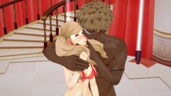 ann_takamaki dark_skin koikatsu nipple_piercing persona_5 piercing qos_tattoo queen_of_spades raceplay