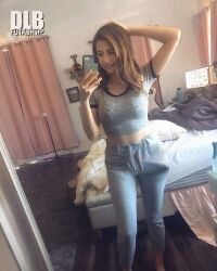 bulge clothed futa_only futanari photoshop pokimane realistic solo