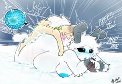 antennae_(anatomy) anthro arm_tuft arthropod arthropod_abdomen backsack balls bed big_balls black_sclera blue_insides blue_nipples blue_pupils blush bodily_fluids breeding_request claws cum cum_in_vagina cum_inside duo ejaculation female fog from_behind_position fur furniture genital_fluids genitals hair impregnation impregnation_request inflation inflation insects internal lagomorph larger_female lepidopteran leporid lewdylithical looking_pleasured male male/female mammal moth multiple_ova nipples nude on_bed ovum penetration perching_position plap praise pupils rabbit scarf scut_tail sex short_tail size_difference smaller_male speed_lines sperm_cell splurt sweat tail tan_body thrusting tuft vaginal_penetration vaginal_penetration white_body white_fur white_hair wrist_tuft