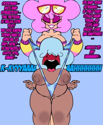 2girls battle_for_dream_island breasts bubble_(bfdi) bullying chubby embarrassed embarrassed_nude_female female flower_(bfdi) humanized interracial multiple_girls nonconsensual object_shows pain panties picknpull pussy sadism screaming screaming_in_agony tagme wedgie