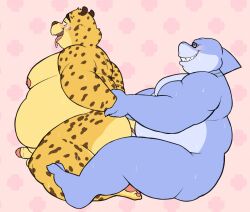 benjamin_clawhauser big_penis choberottie furry gay male male/male male_only penis sex superchub tagme yaoi zootopia