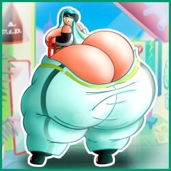 1girls ass ass_body ass_cleavage ass_expansion bbw big_ass big_booty big_butt butt_expansion caked_up chubbyconnieart cookie_run cookiephilia expansion fat fat_ass fat_butt hyper hyper_ass hyper_butt hyper_thighs sour_belt_cookie wardrobe_malfunction