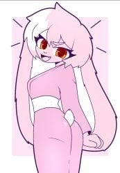 anthro breasts clothed clothing female furry furry_female long_ears looking_at_viewer mandoy1o1 original_character sfw short_tail small_breasts small_butt smiling_at_viewer