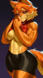 1girls anthro big_breasts breasts canine dog_knight_rpg domestic_dog female female_only furry looking_at_viewer maci_(ceehaz) muscular muscular_female smiling smiling_at_viewer solo sotcho thick_thighs underboob wide_hips