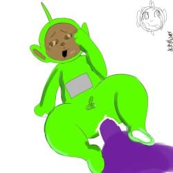 anal_sex anus closed_eyes cum_in_ass dipsy dipsylover excited gay_sex green_skin penetration penis_size_difference purple_skin rape tagme teletubbies tinky_winky