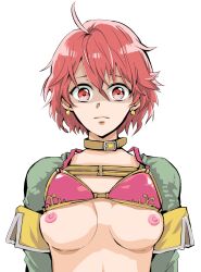 beans_(artist) breasts exposed_breasts nippon_ichi_software red_eyes red_hair revya revya_(female) soul_nomad_and_the_world_eaters