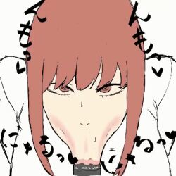 :>= animated anteater_face asian asian_female blowjob chainsaw_man fellatio female fully_clothed light-skinned_female light_skin makima_(chainsaw_man) male mantayey oral oral_penetration oral_sex penis red_eyes red_hair redhead ringed_eyes sucking sucking_penis uncensored vacuum_blowjob vacuum_fellatio vacuum_suck