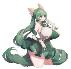 big_breasts breasts female glasses green_hair league_of_legends sona_buvelle star_guardian_series star_guardian_sona yabby