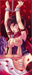 bondage chains cum cum_in_pussy cum_inside female groping oc original_character pussy restrained ruby_rose rwby suspension