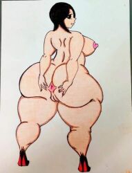 1girls 2022 anus ass ass_spread asshole barefoot big_breasts big_nipples black_eyes black_hair bottom_heavy breasts bubble_ass bubble_butt casual_nudity completely_naked completely_nude completely_nude_female drawing erect_nipples fortnite fortnite:_save_the_world gigantic_breasts gigantic_nipples huge_breasts huge_nipples inviting_to_sex large_breasts large_nipples looking_at_viewer looking_back machinist_mina naked naked_female naked_footwear naked_heels nipples nude nude_female plump_ass public_nudity tagme traditional_media_(artwork) white_background