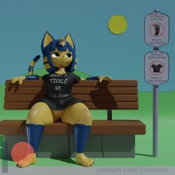 3d 3d_(artwork) 3d_model absurd_res animal_crossing ankha ankha_(animal_crossing) ankha_(hazeker) anthro blender_(software) comorito doubutsu_no_mori felid feline female hazeker hi_res mammal nairu_(doubutsu_no_mori) nintendo pussy solo video_games