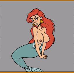 akabur aladdin angry annoyed ariel bare_breasts blush blushing disney disney_princess female magic_shop mermaid mermaid_tail mermaid_transformation nipples princess_jasmine species_transformation the_little_mermaid transformation