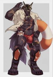 1male abs anthro anthro_only bara biceps black_fur body_scars bodybuilder broad_shoulders bulge cygames daddy dilf feet furry furry_ears furry_male furry_only furry_pecs furry_tail glistening hand_on_hip happy_trail harness humanoid humanoid_hands innertube kemono large_feet lustful_gaze male male_only manly murimurri670 muscular muscular_anthro muscular_arms muscular_male muscular_thighs nipples open_shirt pecs rolf_(world_flipper) sandals scars scars_all_over shiny_fur smiling smiling_at_viewer sweat sweating swim_trunks swimming_trunks thick_legs thick_thighs thigh_strap uncle veiny_muscles waving_at_viewer waving_hand wolf wolf_ears wolf_humanoid wolf_male wolf_man wolf_tail world_flipper zaddy