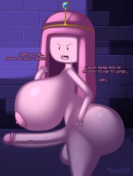 1futa adventure_time angry angry_face annoyed annoyed_expression areolae balls big_ass big_balls big_breasts big_penis breasts bubble_butt cartoon_network castle crown dialogue dickgirl english english_dialogue english_text erection fat_ass futa_only futanari gigantic_breasts hand_on_hip huge_ass huge_breasts huge_cock humanoid humanoid_penis intersex large_breasts long_hair long_penis looking_at_viewer naked nipples nirriti nude open_mouth pawg penis pink_body pink_hair pink_skin princess_bubblegum royalty shemale side_view solo standing tagme talking text thick_thighs top_heavy wide_hips