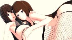 2girls 3d a-lex female female_only lingerie makise_kurisu multiple_girls shiina_kagari steins;gate