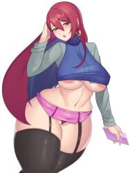 aged_up bluespice female mayl_sakurai mega_man mega_man_battle_network sakurai_meiru tagme thick_thighs underboob wide_hips